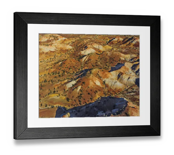 Framed Print : The Painted hills, an area of outstanding natural beauty in the arid region of Anna Creek, outback South Australia Framed Print : The Painted hills, an area of outstanding natural beauty in the arid region of Anna Creek, outback South Australia