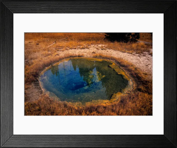 Framed Print : Emerald pool Yellowstone National Park, Wyoming, United States