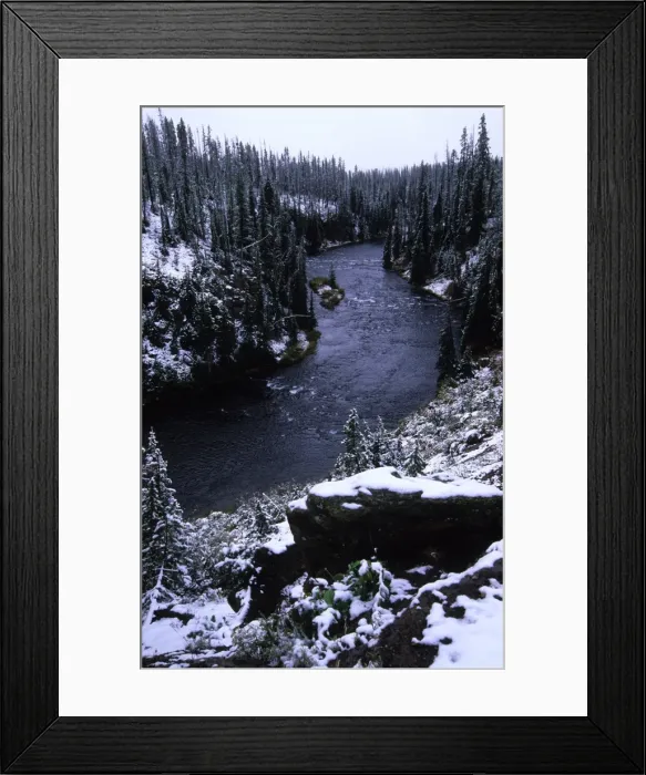 Framed Print : Yellowstone National Park, Wyoming, United States