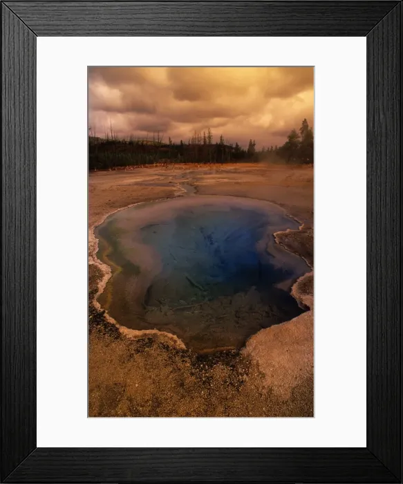 Framed Print : Emerald pool Yellowstone National Park, Wyoming, United States Framed Print : Emerald pool Yellowstone National Park, Wyoming, United States