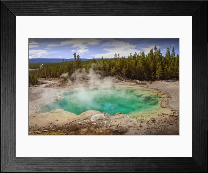 Framed Print : Yellowstone National Park, Wyoming, United States