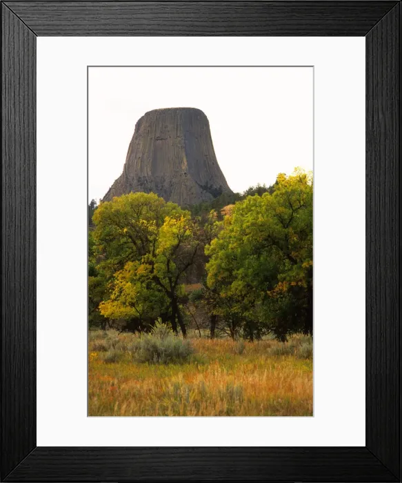 Framed Print : Devils monument Wyoming United States