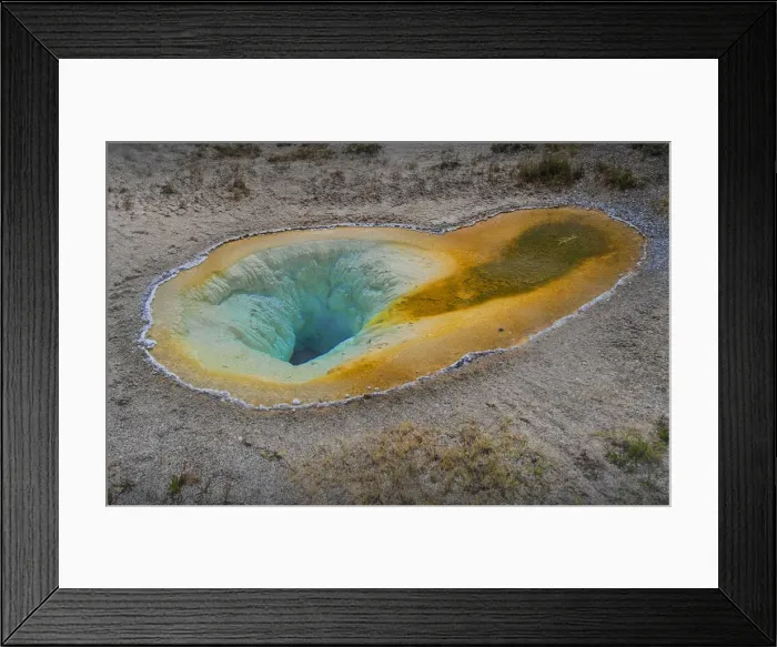 Framed Print : Beauty pool Yellowstone National Park, Wyoming, United States Framed Print : Beauty pool Yellowstone National Park, Wyoming, United States