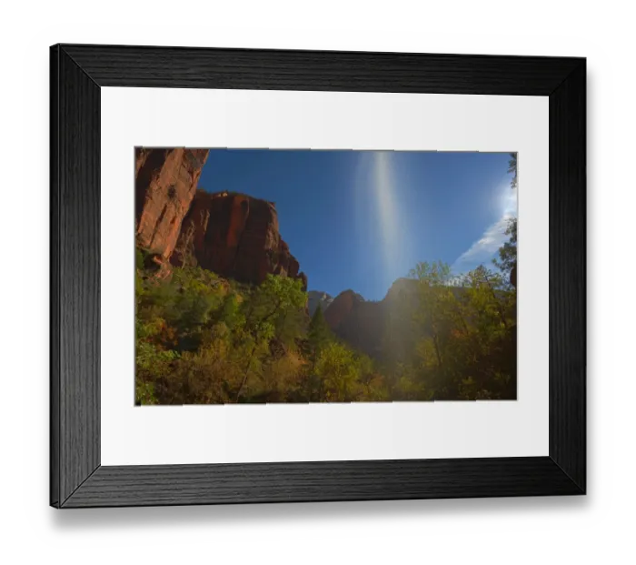 Framed Print : Zion national Park in south western United States