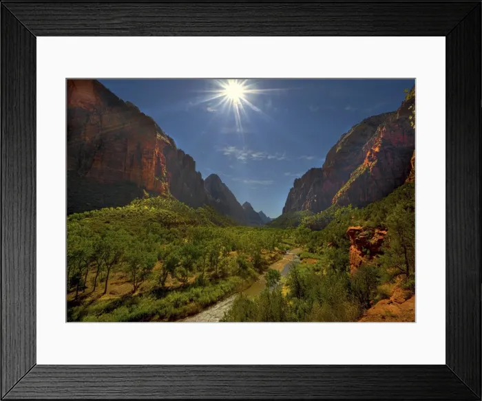 Framed Print : Zion national Park in south western United States Framed Print : Zion national Park in south western United States