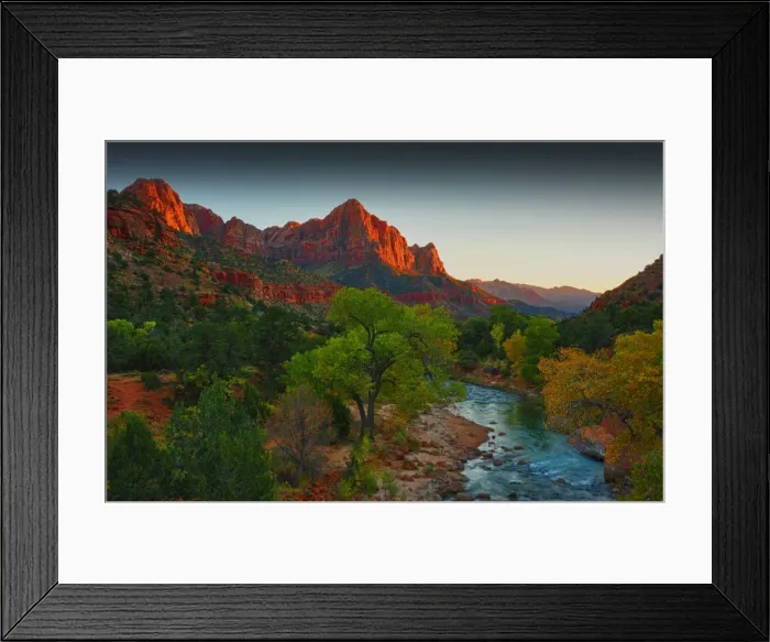Framed Print : Zion national Park in south western United States