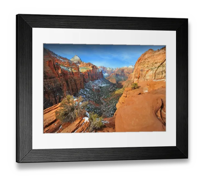 Framed Print : Zion national Park in south western United States Framed Print : Zion national Park in south western United States