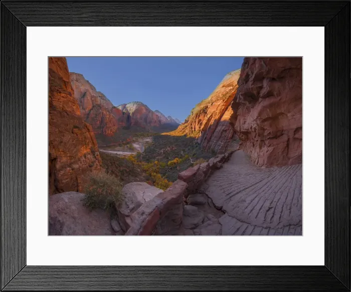Framed Print : Scouts lookout Zion national Park in south western United States Framed Print : Scouts lookout Zion national Park in south western United States