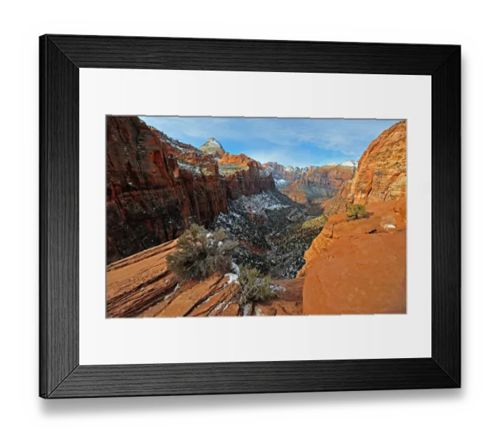 Framed Print : Zion national Park in south western United States Framed Print : Zion national Park in south western United States