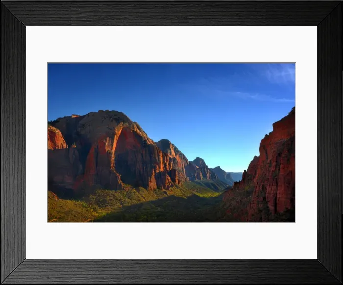 Framed Print : Zion national Park in south western United States