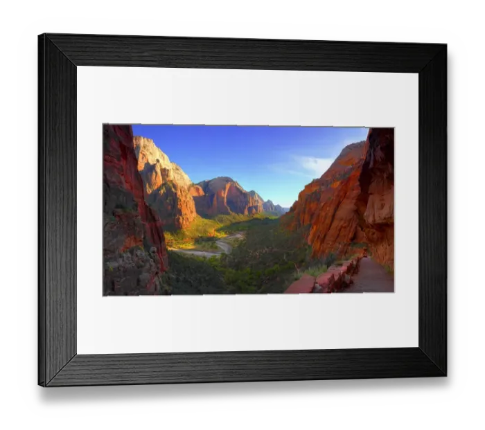 Framed Print : Zion national Park in south western United States