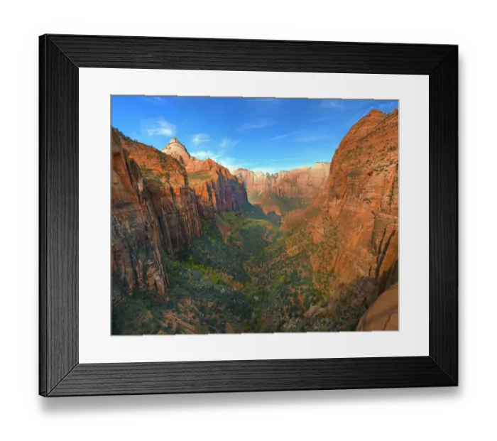 Framed Print : Zion national Park in south western United States