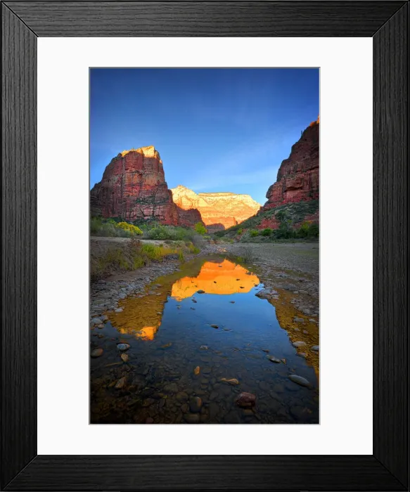 Framed Print : Zion national Park in south western United States Framed Print : Zion national Park in south western United States