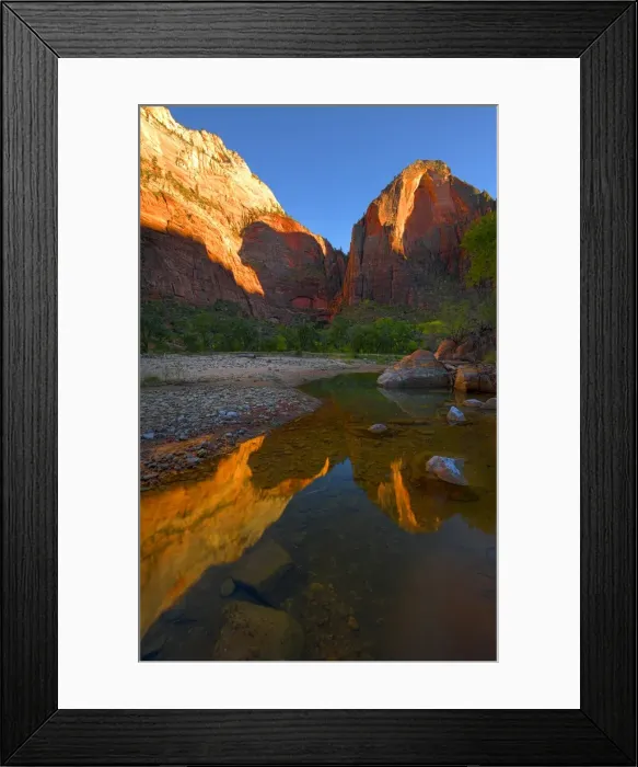 Framed Print : Zion national Park in south western United States