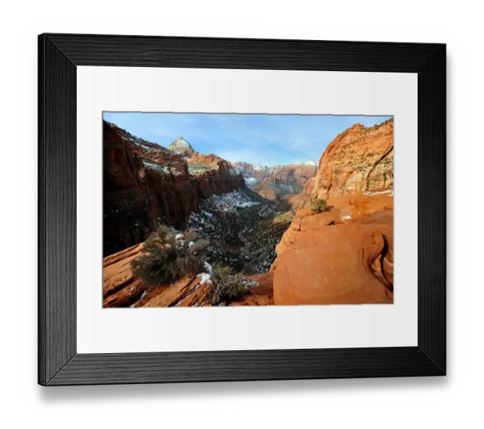 Framed Print : Zion national Park in south western United States Framed Print : Zion national Park in south western United States