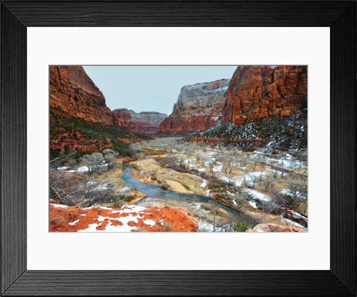 Framed Print : Zion national Park in south western United States Framed Print : Zion national Park in south western United States