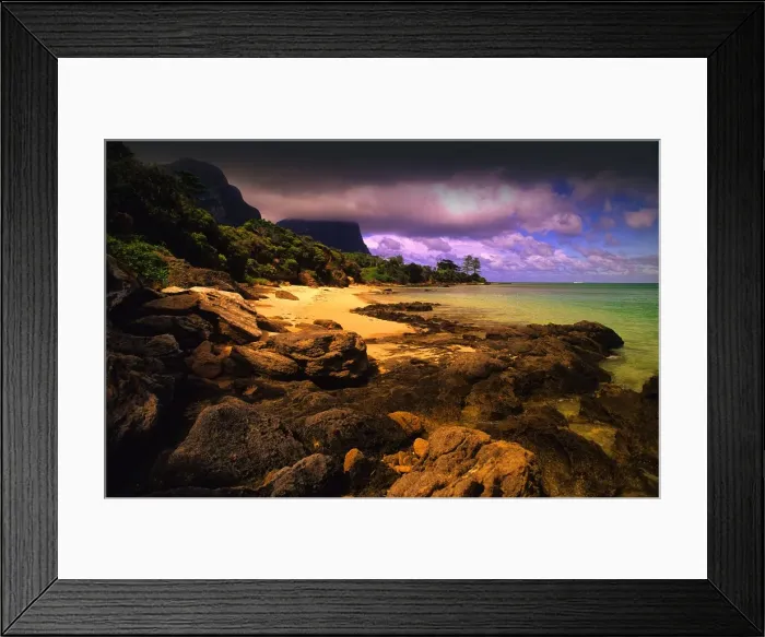 Framed Print : Lord Howe Island, majestic and scenically wonderful, is part of New South Wales, Australia