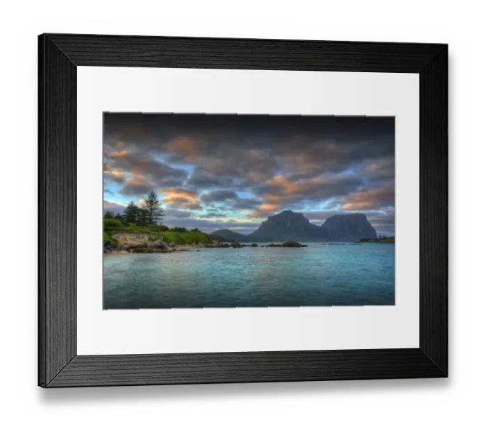 Framed Print : Lord Howe Island, majestic and scenically wonderful, is part of New South Wales, Australia