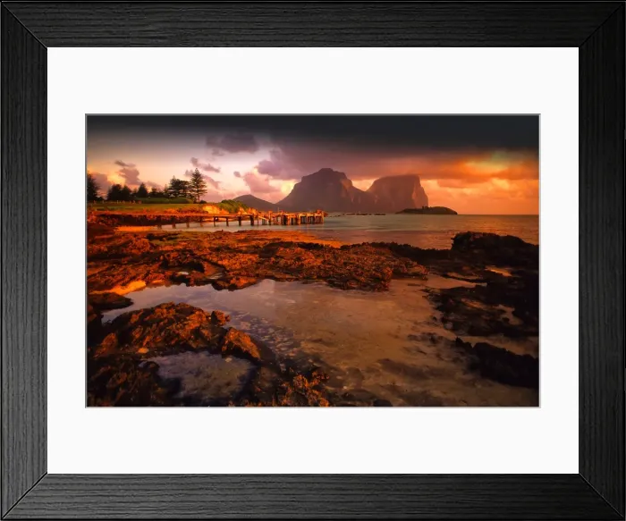 Framed Print : Lord Howe Island, majestic and scenically wonderful, is part of New South Wales, Australia