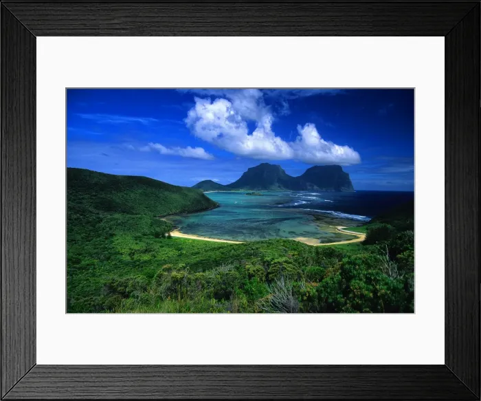 Framed Print : Lord Howe Island, majestic and scenically wonderful, is part of New South Wales, Australia Framed Print : Lord Howe Island, majestic and scenically wonderful, is part of New South Wales, Australia