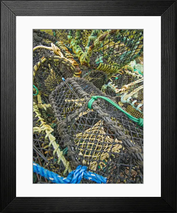 Framed Print : Fishing ropes and equipment, Shetland Islands, Scotland Framed Print : Fishing ropes and equipment, Shetland Islands, Scotland