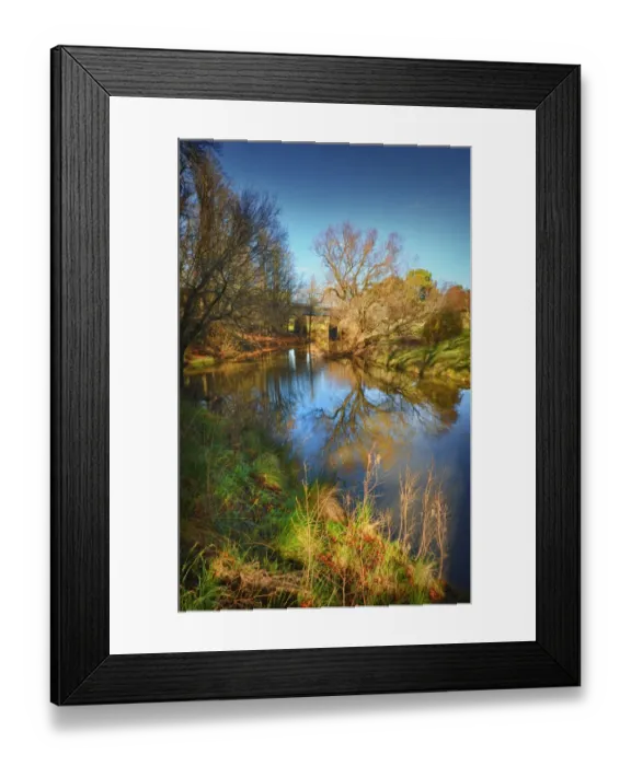 Framed Print : The Campaspe river near Kyneton, Central Victoria, Australia