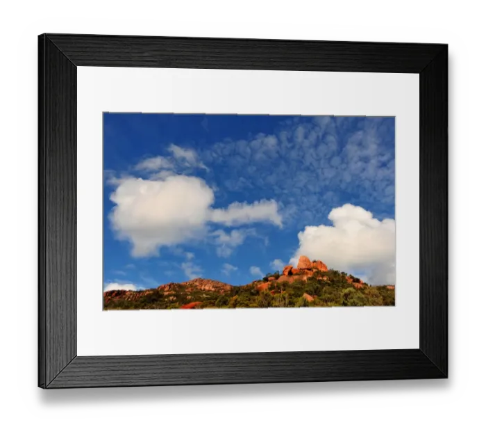 Framed Print : Clouds over the hazards, Freycinet Peninsular, East coastline of Tasmania, Australia