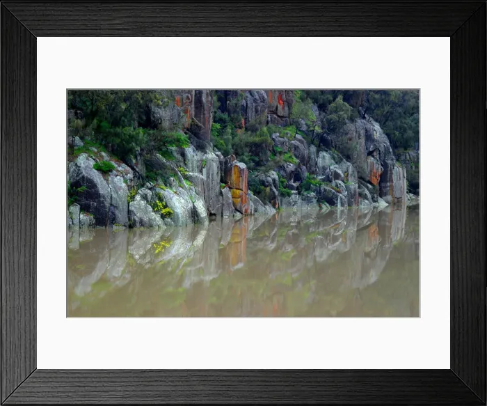 Framed Print : Reflections in Cataract gorge, Launceston, north Tasmania, Australia