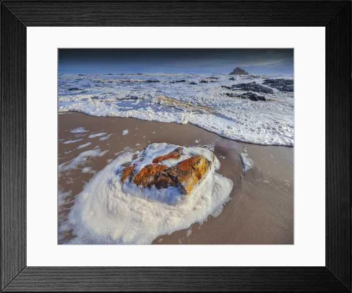 Framed Print : Cauldron of foam, West coast Tasmania, Australia