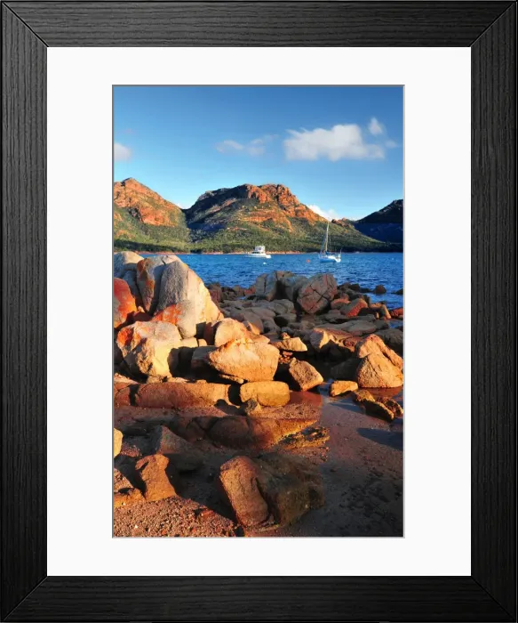 Framed Print : Coles Bay, Freycinet Peninsular, East coast of Tasmania, Australia Framed Print : Coles Bay, Freycinet Peninsular, East coast of Tasmania, Australia