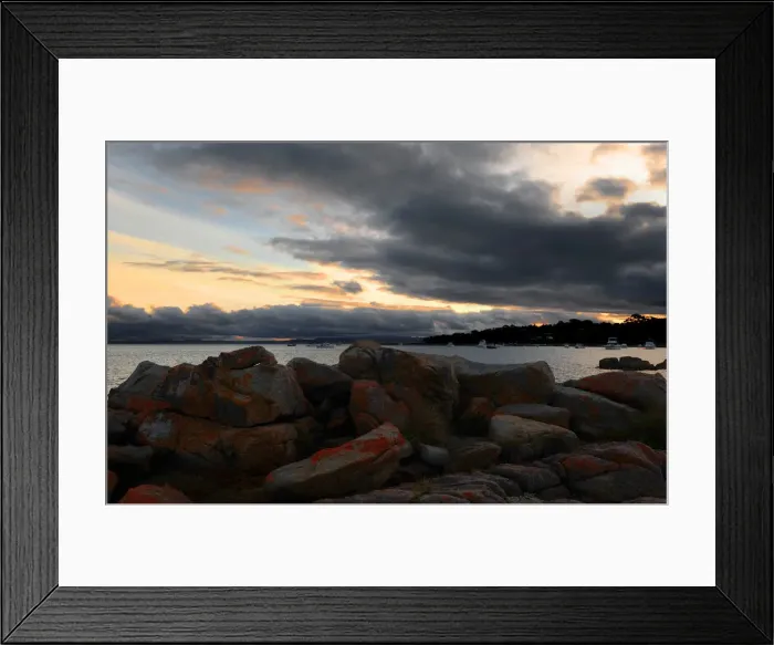 Framed Print : Coles Bay, Freycinet Peninsular, East coast of Tasmania, Australia