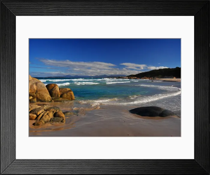 Framed Print : Binnalong bay, east coastline of Tasmania, Australia Framed Print : Binnalong bay, east coastline of Tasmania, Australia