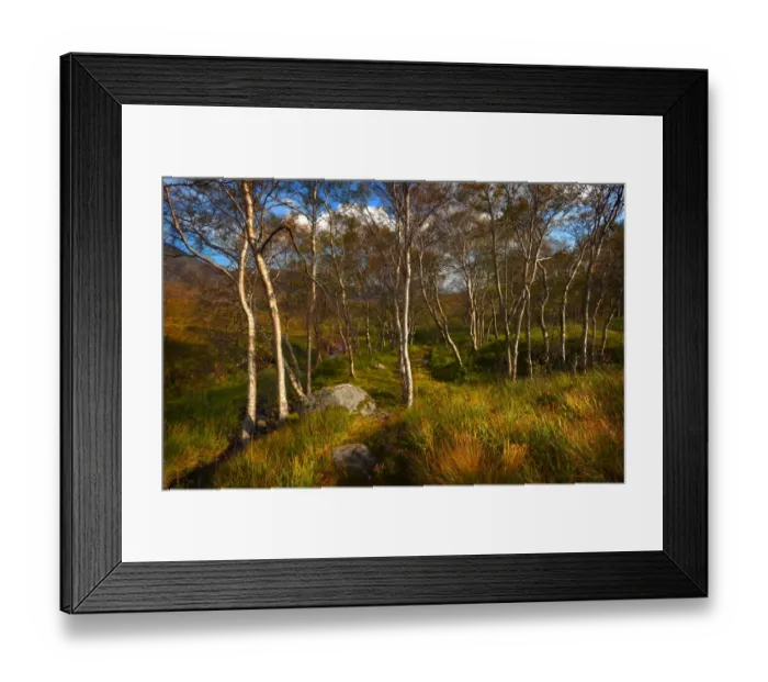 Framed Print : The scenically beautiful mountainous area of Etive mor in the Western highlands of Scotland