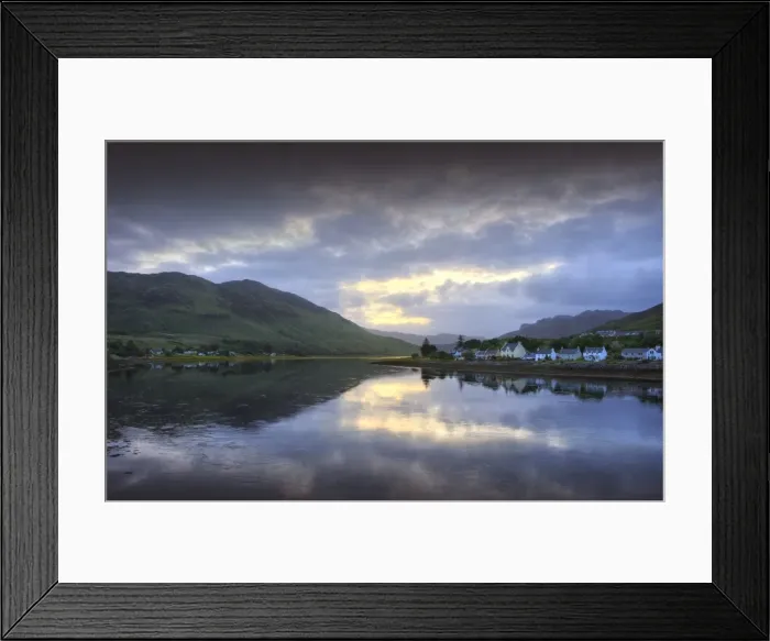 Framed Print : First light of dawn at Dornie, Eileen Donan, highlands of Scotland Framed Print : First light of dawn at Dornie, Eileen Donan, highlands of Scotland