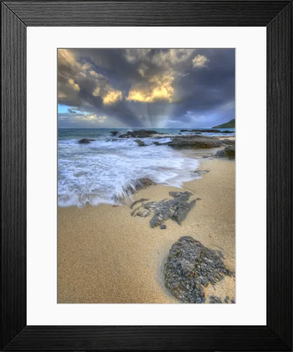 Framed Print : Scenically beautiful and a world heritage designated location, Lord Howe Island lies between the South Pacific ocean and the Tasman sea off the coast of New South Wales, Australia
