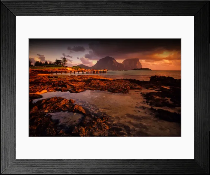 Framed Print : Scenically beautiful and a world heritage designated location, Lord Howe Island lies between the South Pacific ocean and the Tasman sea off the coast of New South Wales, Australia Framed Print : Scenically beautiful and a world heritage designated location, Lord Howe Island lies between the South Pacific ocean and the Tasman sea off the coast of New South Wales, Australia