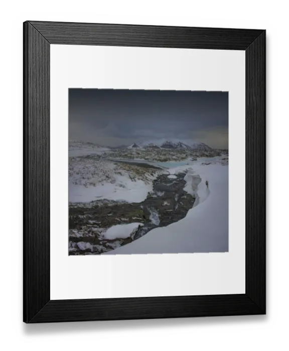 Framed Print : A winter landscape at Grundarfjorour, Iceland Framed Print : A winter landscape at Grundarfjorour, Iceland