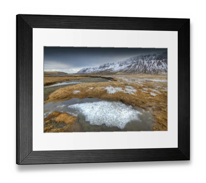 Framed Print : Winter Scenery at Snaefellsvegur, Iceland