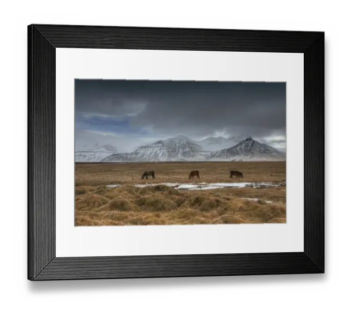 Framed Print : Winter Scenery at Snaefellsvegur, Iceland Framed Print : Winter Scenery at Snaefellsvegur, Iceland