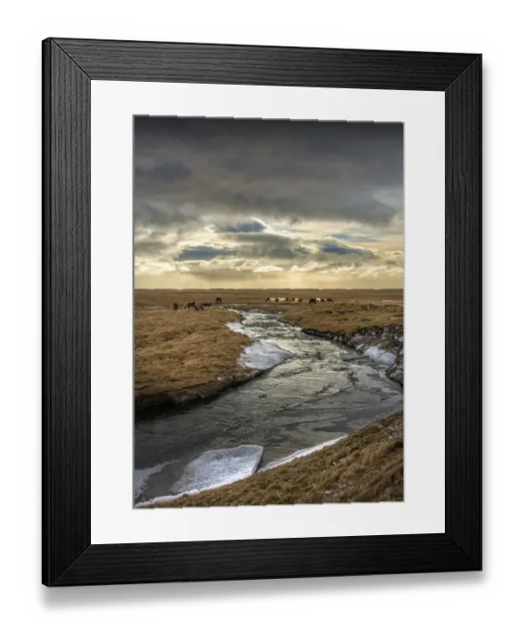 Framed Print : Winter Scenery at Snaefellsvegur, Iceland Framed Print : Winter Scenery at Snaefellsvegur, Iceland