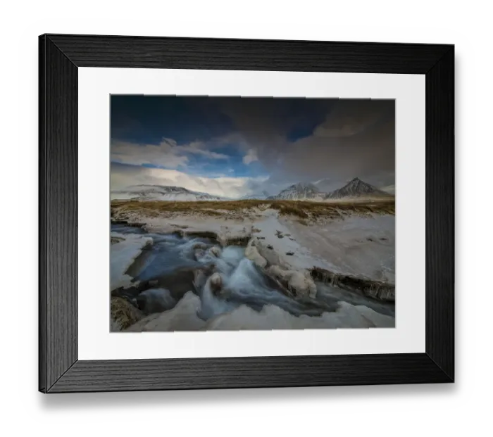 Framed Print : Winter Scenery at Snaefellsvegur, Iceland Framed Print : Winter Scenery at Snaefellsvegur, Iceland