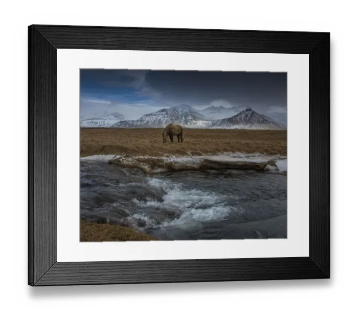 Framed Print : Winter Scenery at Snaefellsvegur, Iceland Framed Print : Winter Scenery at Snaefellsvegur, Iceland