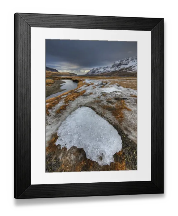 Framed Print : Winter Scenery at Snaefellsvegur, Iceland Framed Print : Winter Scenery at Snaefellsvegur, Iceland