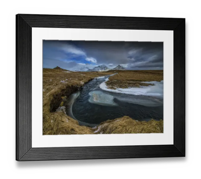 Framed Print : Winter Scenery at Snaefellsvegur, Iceland Framed Print : Winter Scenery at Snaefellsvegur, Iceland