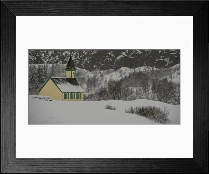 Framed Print : A winter scene at Pingvellir, Central Iceland Framed Print : A winter scene at Pingvellir, Central Iceland