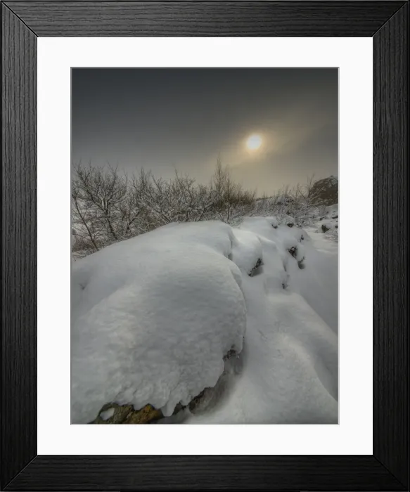 Framed Print : A winter scene at Pingvellir, Central Iceland