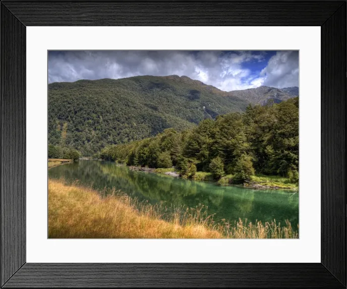 Framed Print : The Milford Track and Clinton River Valley in the South Island of New Zealand Framed Print : The Milford Track and Clinton River Valley in the South Island of New Zealand