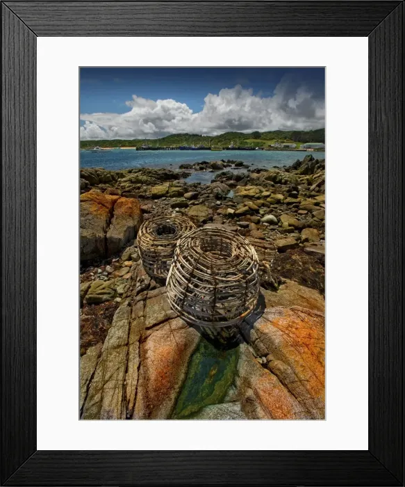 Framed Print : A scene from Currie Harbour, which is a safe anchorage for the local Crayfish (Lobster) industry. West coast of King Island, Bass Strait, Tasmania Framed Print : A scene from Currie Harbour, which is a safe anchorage for the local Crayfish (Lobster) industry. West coast of King Island, Bass Strait, Tasmania