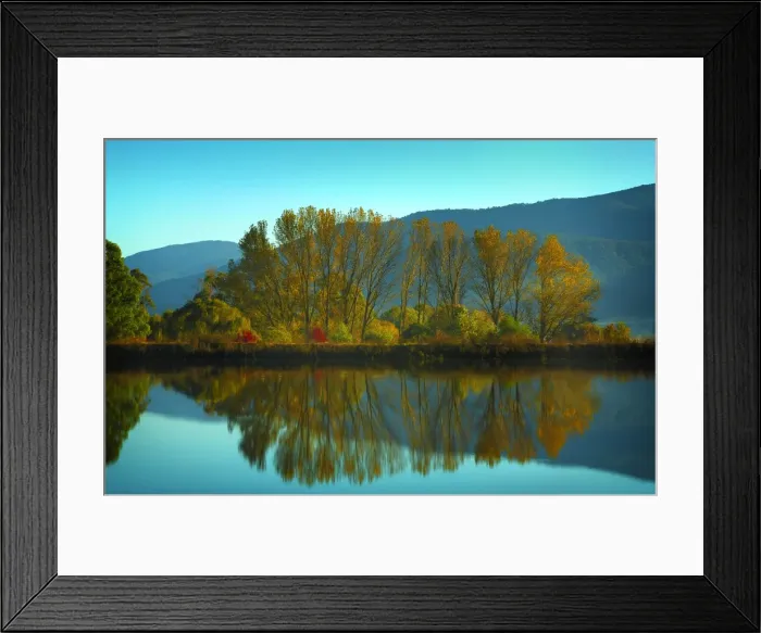 Framed Print : Autumn reflections near Mount Beauty in Central Victoria