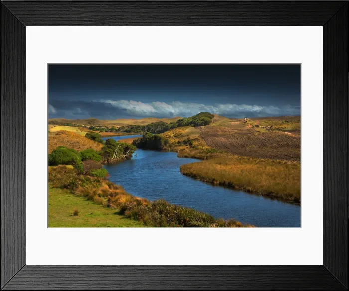 Framed Print : Seal River view, Southern King Island, Bass Strait, Tasmania Framed Print : Seal River view, Southern King Island, Bass Strait, Tasmania